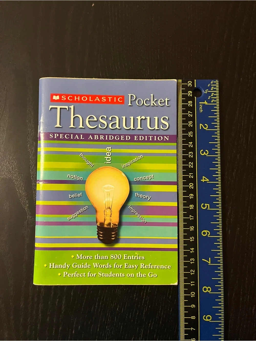 Scholastic Pocket Thesaurus Special Abridged Edition Paperback Book
